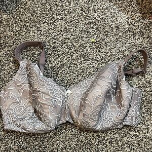 Cacique Lace Bra - Gray
